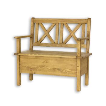 Rustik lavica NR700 150 cm, jasný vosk