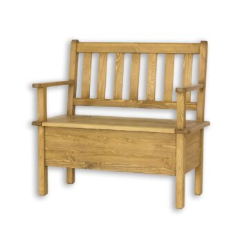 Rustik lavica NR701 120 cm, jasný vosk