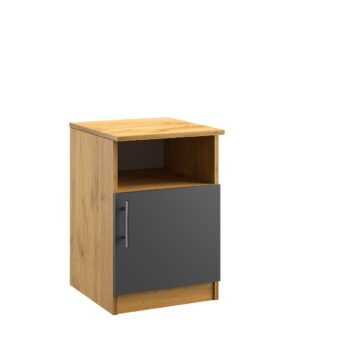 KANTOR KIT skrinka do kancelárie N01, antracit / dub Apalačský