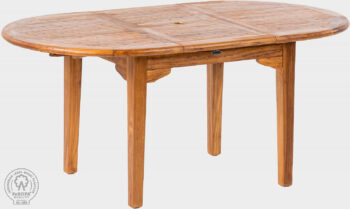 DEOKORK Záhradný teakový stôl ELEGANTE 130/180x120 cm