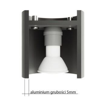 Tmavosivé nástenné svietidlo ø 10 cm Roda – Nice Lamps - Image 5