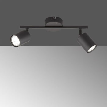 Čierne kovové LED bodové svietidlo 8x30 cm Vano – Fischer & Honsel - Image 3
