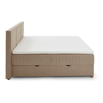 Béžová boxspring posteľ s úložným priestorom 160x200 cm Tambo – Meise Möbel - Image 9