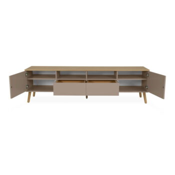 Hnedý TV stolík Tenzo Dot, 192 x 54 cm – Obrázok 4