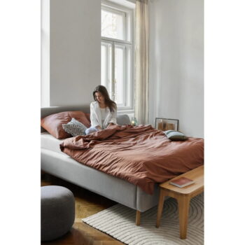 Béžová dvojlôžková posteľ s roštom a úložným priestorom Meise Möbel Lotte, 160 x 200 cm - Image 5