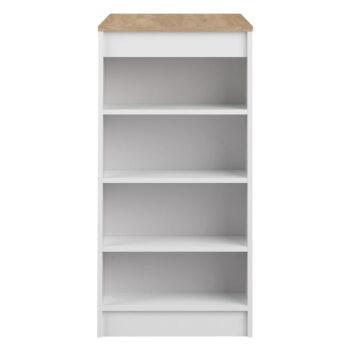 Biely barový stôl s doskou v dekore duba 115x50 cm Aravis - TemaHome – Obrázok 2