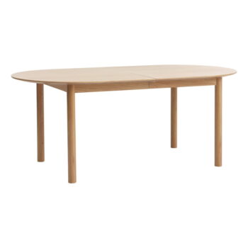 Rozkladací jedálenský stôl s doskou v dubovom dekore v prírodnej farbe 100x190 cm Gallina – Unique Furniture - Image 4