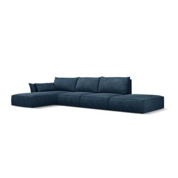 Tmavomodrá rohová pohovka (ľavý roh) Vanda - Mazzini Sofas - Image 2