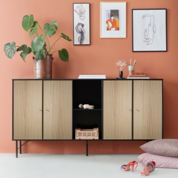 Dvierka v dekore duba pre modulárny policový systém 2 ks 32x66 cm Mistral Kubus - Hammel Furniture - Image 2