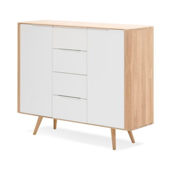 Komoda z dubového dreva Gazzda Ena Two, 135 × 42 × 110 cm – Obrázok 4