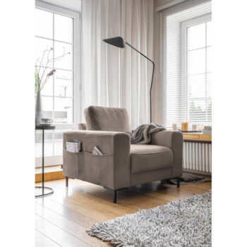 Hnedé menčestrové kreslo Lofty Lilly – Miuform – Obrázok 3