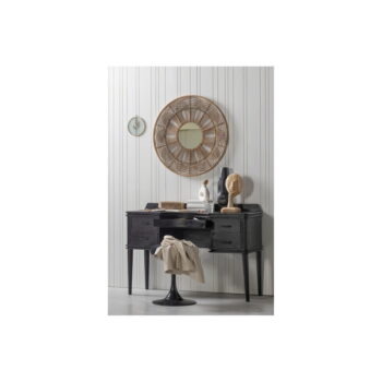 Nástenné zrkadlo s bambusovým rámom ø 76 cm Obi – Basiclabel - Image 2