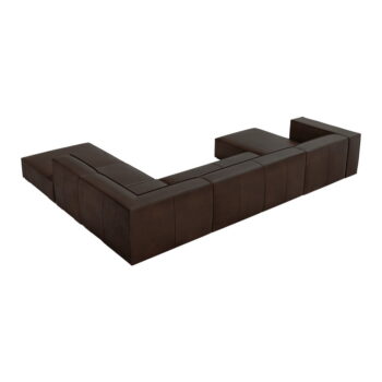 Tmavohnedá kožená rohová pohovka (pravý roh) Madame - Windsor & Co Sofas - Image 4