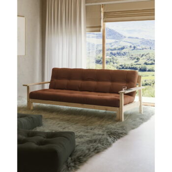 Ružová rozkladacia pohovka 218 cm Unwind - Karup Design - Image 5