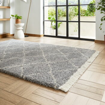 Sivý koberec 200x290 cm Boho – Think Rugs - Image 5