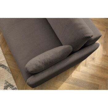 Hnedá menčestrová rozkladacia pohovka 211 cm Marcel – Bobochic Paris - Image 2