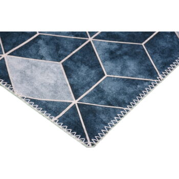 Tmavomodro-krémový prateľný koberec 180x120 cm - Vitaus – Obrázok 3