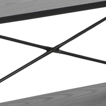 Čierny regál v dekore jaseňa 94x172 cm Angus – Actona - Image 8