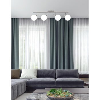 Stropné svietidlo v striebornej farbe so skleneným tienidlom 12x82 cm Ghost - Candellux Lighting - Image 2
