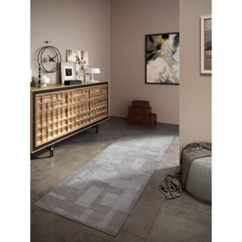 Sivý ručne tkaný vlnený behúň 80x250 cm Wilhelmine – Villeroy&Boch - Image 2