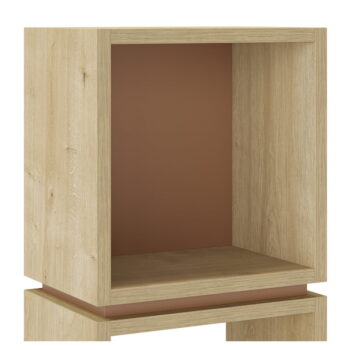 Knižnica v dekore duba v tehlovo-prírodnej farbe 32x99,5 cm Lofty – Marckeric - Image 6