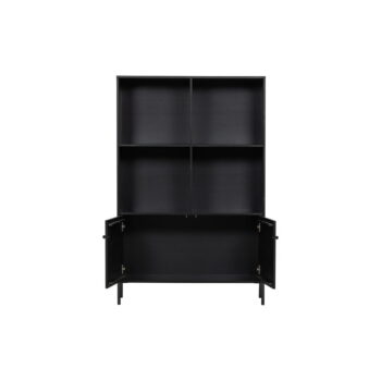 Čierna knižnica z borovicového dreva 107x160 cm Xam – WOOOD - Image 5