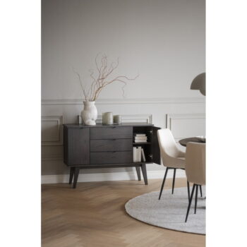Hnedá nízka komoda v dekore duba 122x85 cm Filippa – Rowico – Obrázok 9