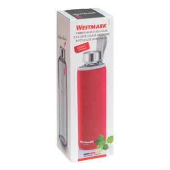 Červená cestovná antikoro-silikónová fľaša 550 ml Viva – Westmark - Image 5