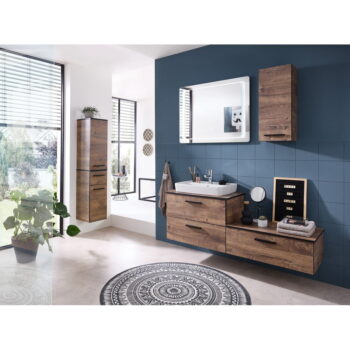 Hnedá závesná skrinka v dekore duba bez umývadla 71x51 cm Set 374 - Pelipal – Obrázok 10