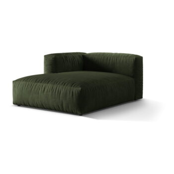 Zelený modul pohovky z textílie bouclé (ľavý roh) Martina – Micadoni Home - Image 2