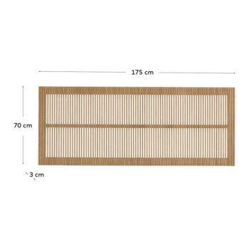 Čelo postele z jaseňového dreva 175x70 cm Beyla - Kave Home - Image 4