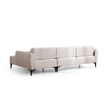 Biela rohová pohovka  Belissimo, pravý roh – Balcab Home - Image 3