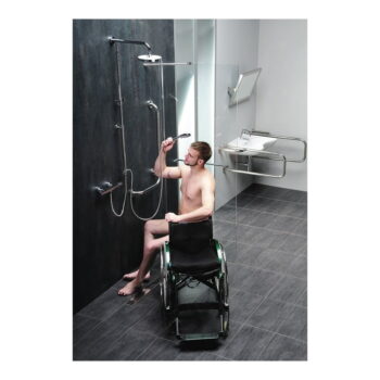 Nástenné madlo do kúpeľne z nehrdzavejúcej ocele 63 cm Handicap Right – Sapho - Image 2