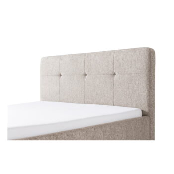 Sivohnedá čalúnená dvojlôžková posteľ 140x200 cm Smart – Meise Möbel - Image 11