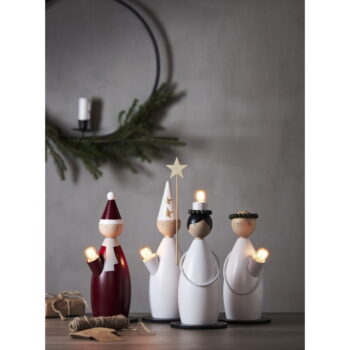 Biela svetelná dekorácia s vianočným motívom ø 12 cm Lucia Classic – Star Trading - Image 4