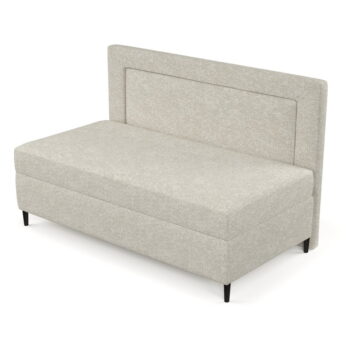 Sivobéžová čalúnená jednolôžková posteľ 90x200 cm Albumy – Maison de Rêve – Obrázok 10