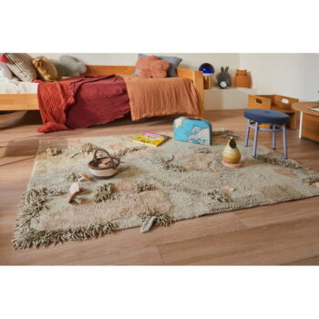 Béžový bavlnený detský hrací koberec 120x160 cm Mushroom Forest – Lorena Canals – Obrázok 5