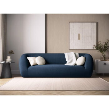 Modrá pohovka z textílie buklé 230 cm Essen – Cosmopolitan Design - Image 5