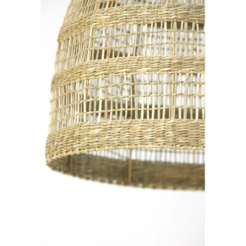 Závesné svietidlo v prírodnej farbe s tienidlom z morskej trávy ø 38 cm Sagar – Light & Living - Image 6