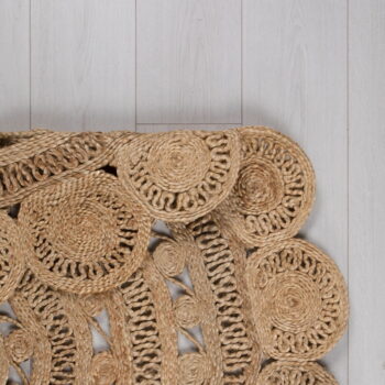 Jutový okrúhly koberec v prírodnej farbe ø 150 cm Eden - Flair Rugs - Image 5