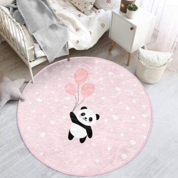 Ružový detský koberec ø 100 cm Comfort – Mila Home – Obrázok 3