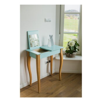 Grafitovosivý toaletný stolík so zrkadlom Ragaba Dressing Table, dĺžka 65 cm - Image 2
