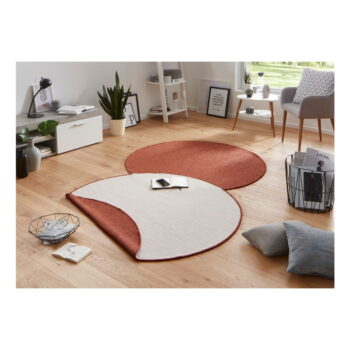 Tehlovočervený vonkajší koberec NORTHRUGS Miami, ø 140 cm - Image 2