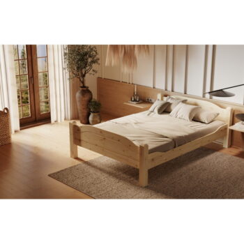 Jednolôžková posteľ z borovicového dreva v prírodnej farbe 90x200 cm Liva – Olivia Living - Image 9