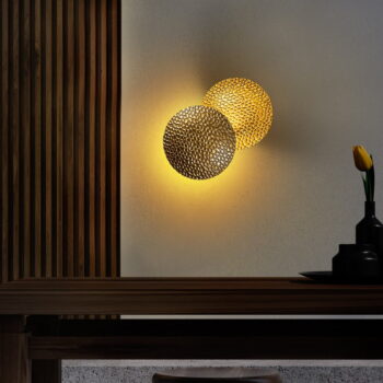LED nástenné svietidlo v zlatej farbe ø 21 cm Yosma – Opviq lights - Image 2
