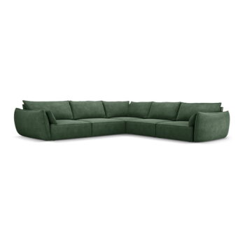 Tmavozelená rohová pohovka (variabilná) Vanda - Mazzini Sofas - Image 2