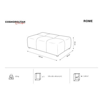 Modrý modul pohovky Rome - Cosmopolitan Design - Image 4