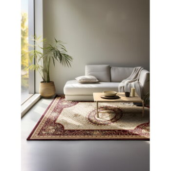 Vínovo-béžový koberec 200x280 cm Herat – Nouristan - Image 2