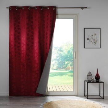 Vínový zatemňovací záves zo žakáru 140x260 cm Lunella – douceur d'intérieur - Image 3
