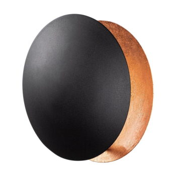 LED nástenné svietidlo v čiernej a medenej farbe ø 25 cm Yosma – Opviq lights - Image 4